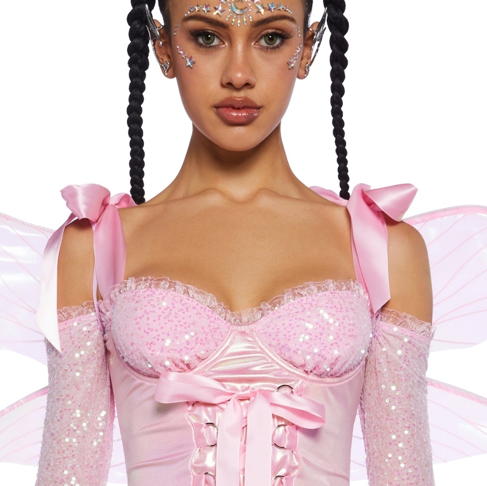 SOLD OUT Cyber Fairy Costume Set Pink - Small - Picture 5 of 8